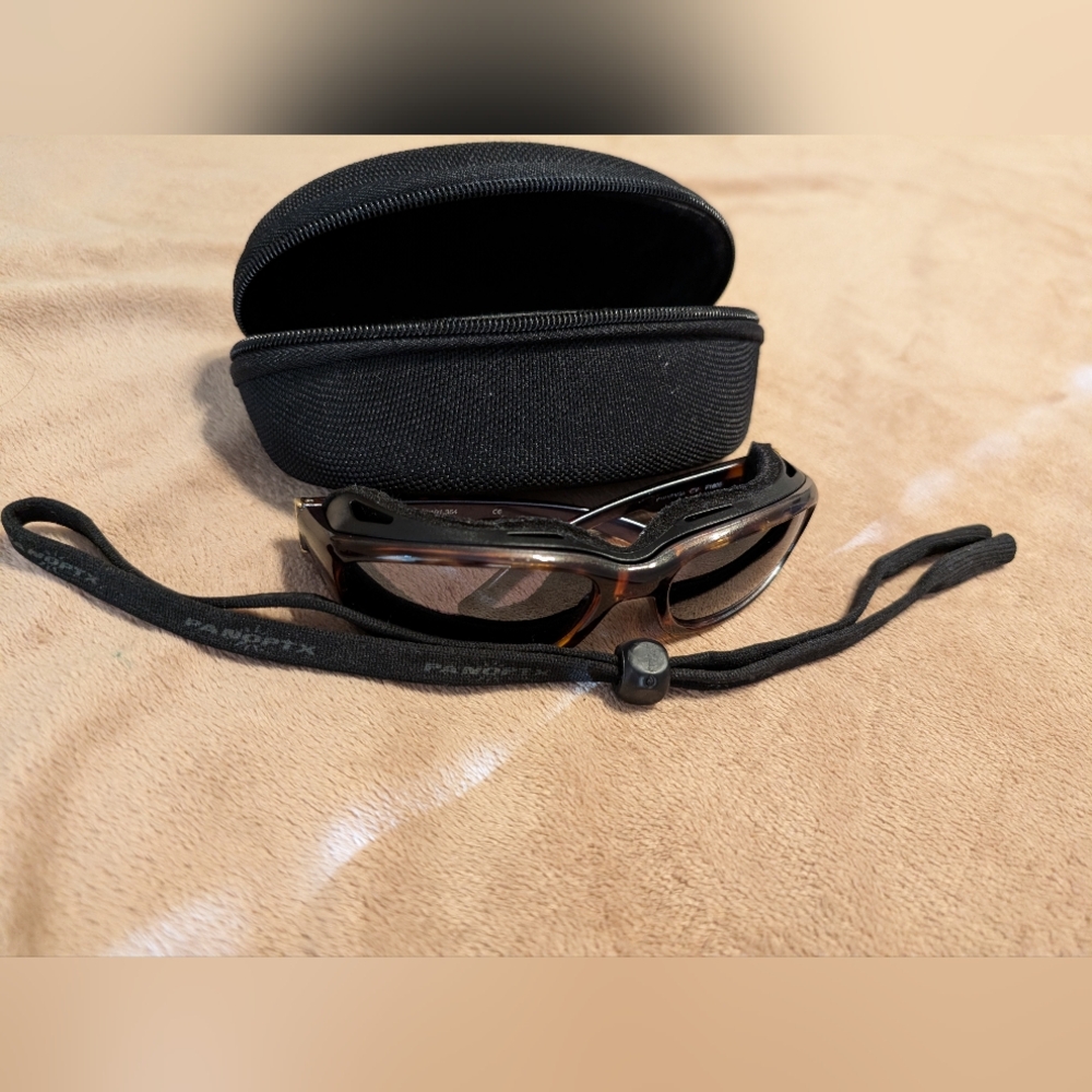 Panoptx® Faux Tortoise Sunglasses with AirShield® Technology & Case